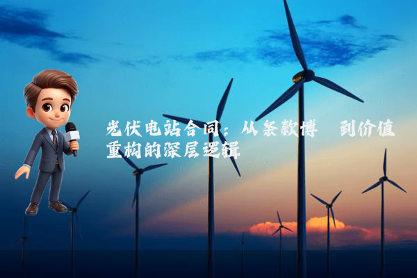 光伏电站合同：从条款博弈到价值重构的深层逻辑